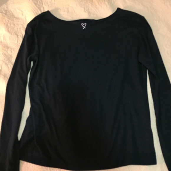 Victoria’s Secret Crush Long Sleeve Blue Navy Top - Picture 5 of 5